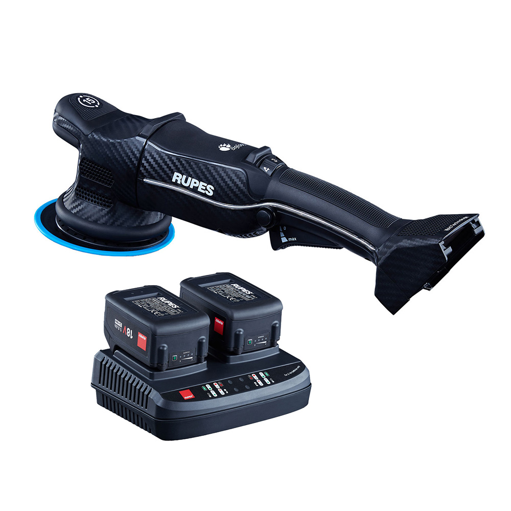 [HLR15/CB2/STD] RUPES Random Orbital Polisher Bigfoot HLR15 iBrid Tool Plus Charger & 2-Batteries