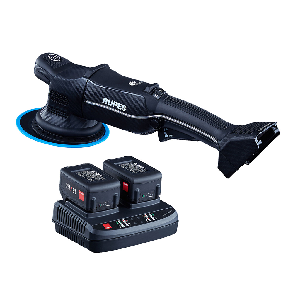 [HLR21/CB2/STD] RUPES Random Orbital Polisher Bigfoot HLR21 iBrid Tool Plus Charger & 2-Batteries