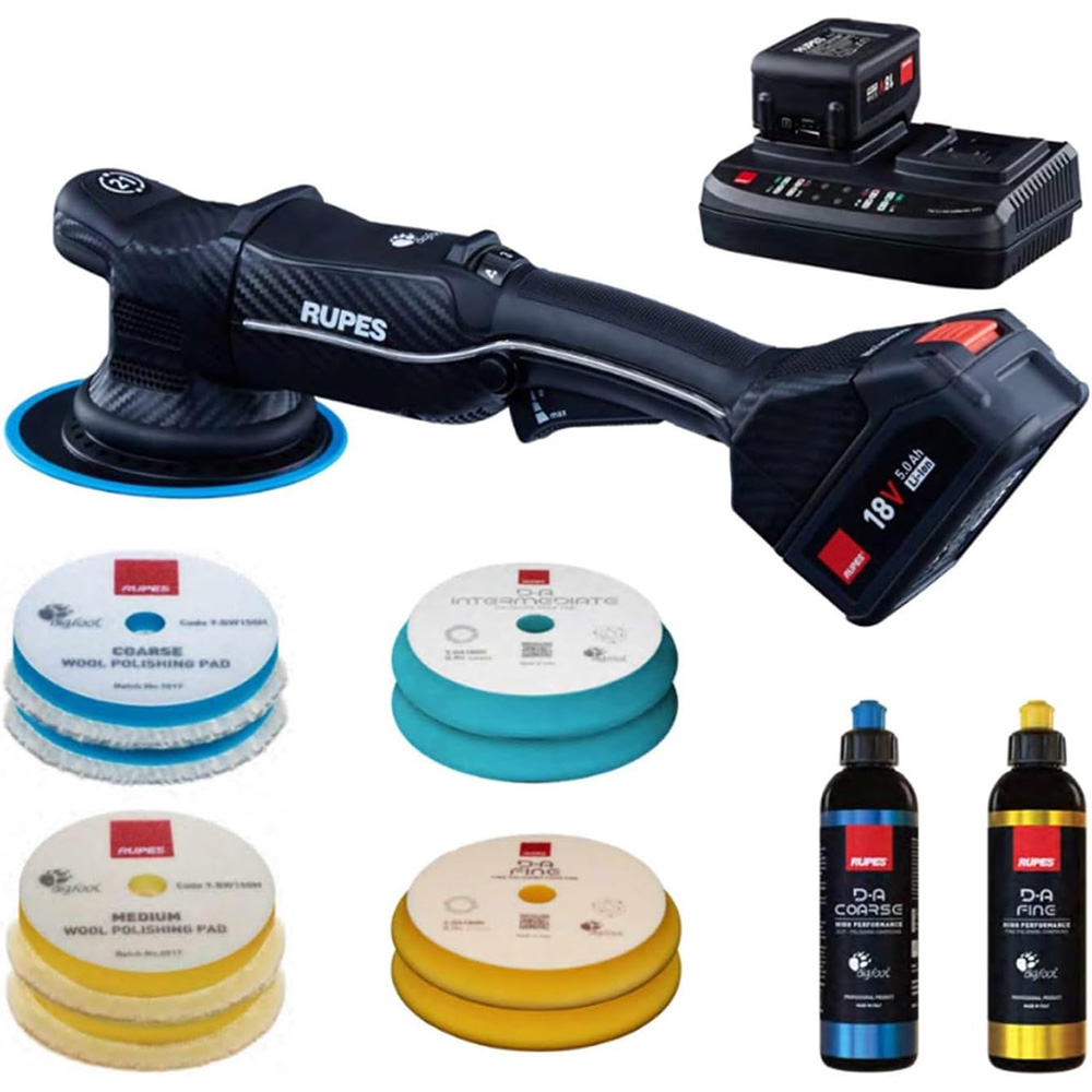[HLR21/CB2/BAS] RUPES Random Orbital Polisher Bigfoot HLR21 iBrid Basic Kit