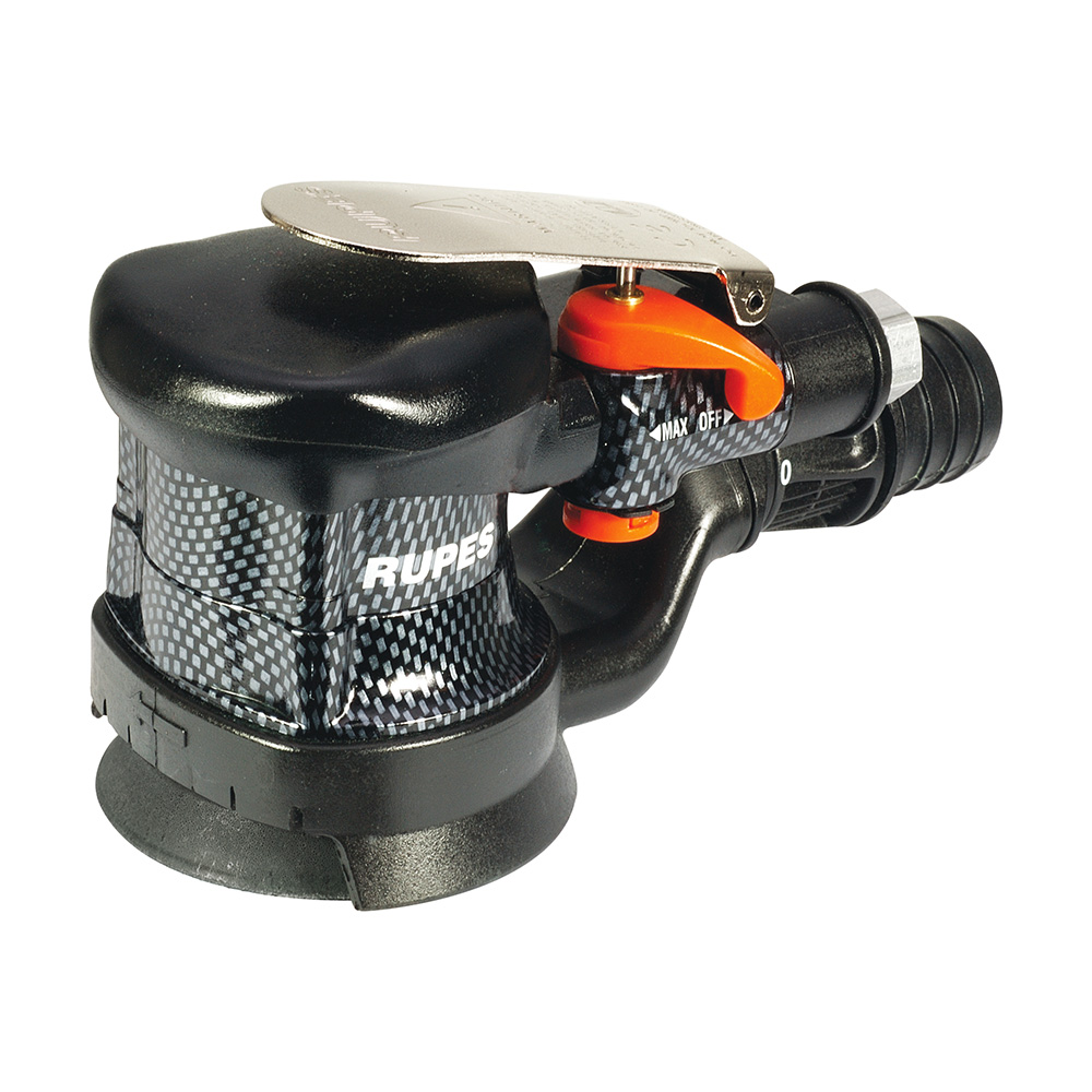 RUPES Pneumatic Random Orbital Palm Sander with 75mm Velcro Pad & Dust Extract (Central Vac)