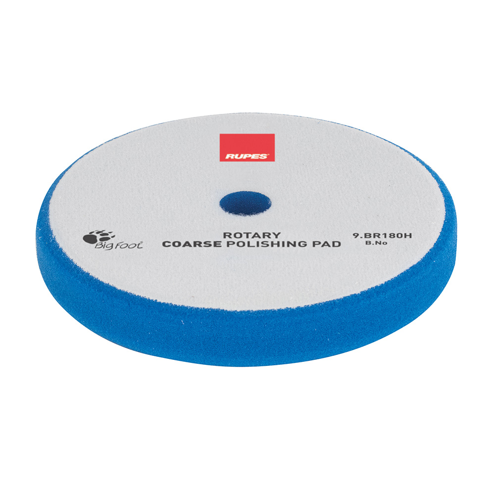 [9.BR180H] RUPES Rotary Coarse Polishing Foam Pad 155/160mm - Blue