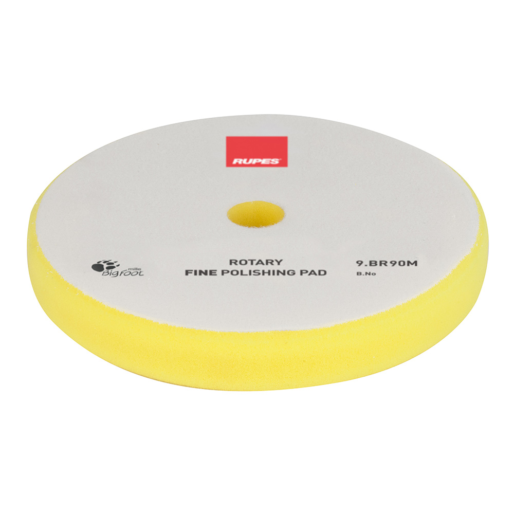 [9.BR90M] RUPES Rotary Fine Polishing Foam Pad 75/90mm - Yellow