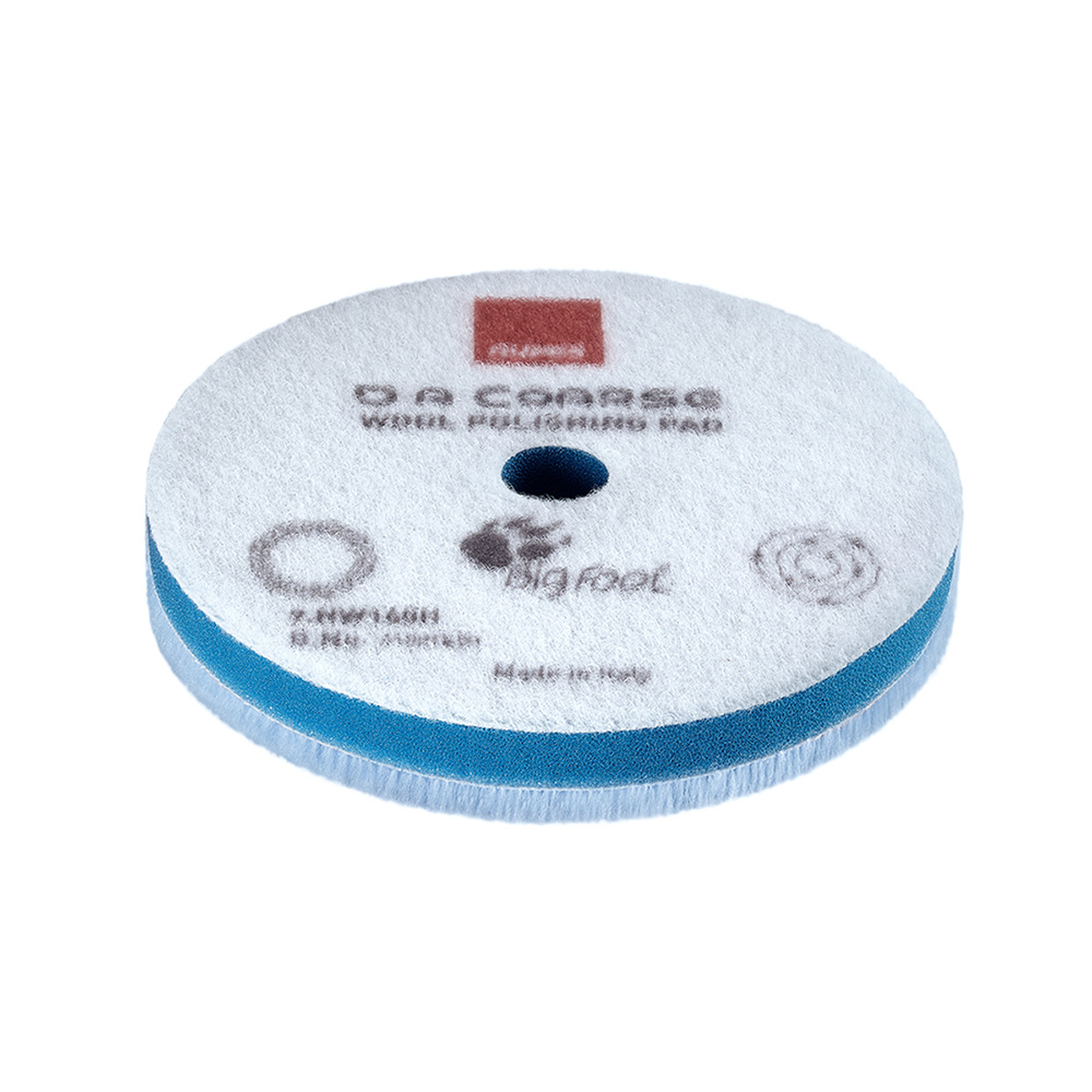 [9.NW80H] RUPES D-A Coarse Wool Polishing Pad 80mm - Blue