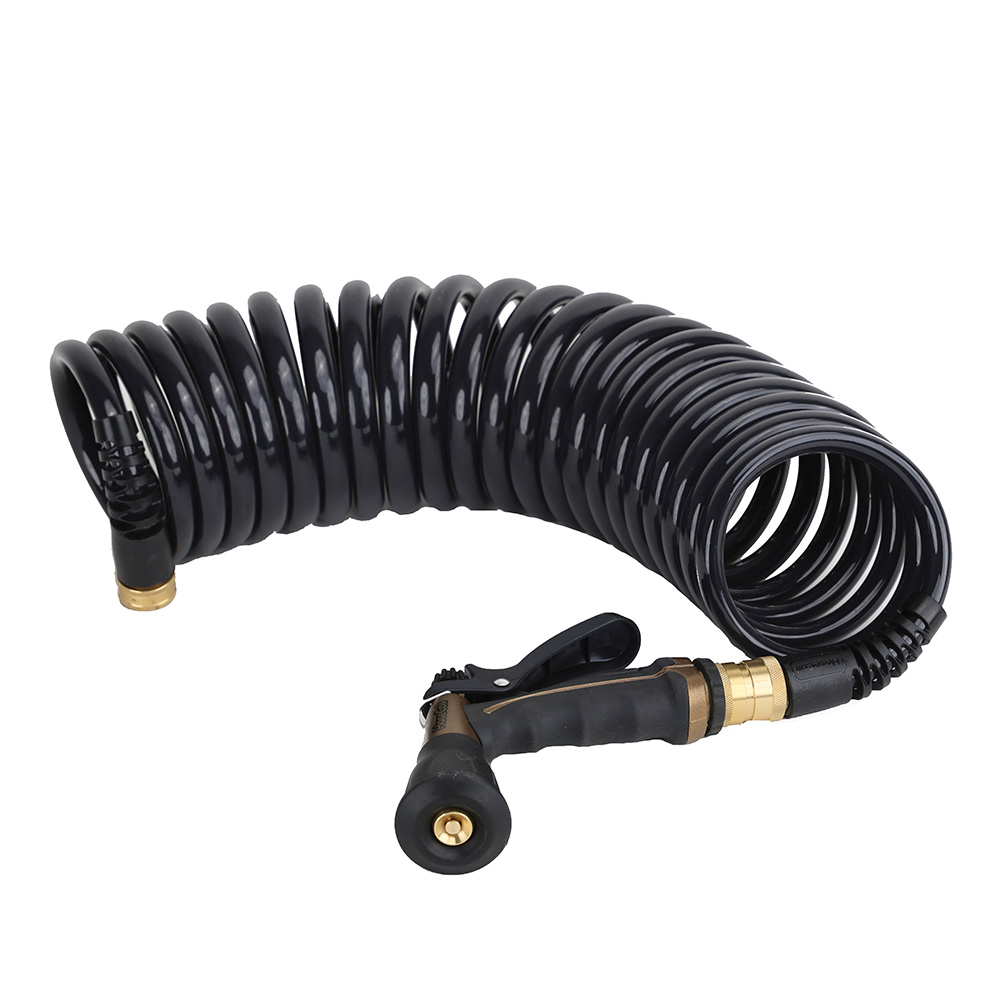 [CPP2501K] HoseCoil Commercial Pilot PRO 25' Hose Kit with Boat Bumper Metal Body Nozzle