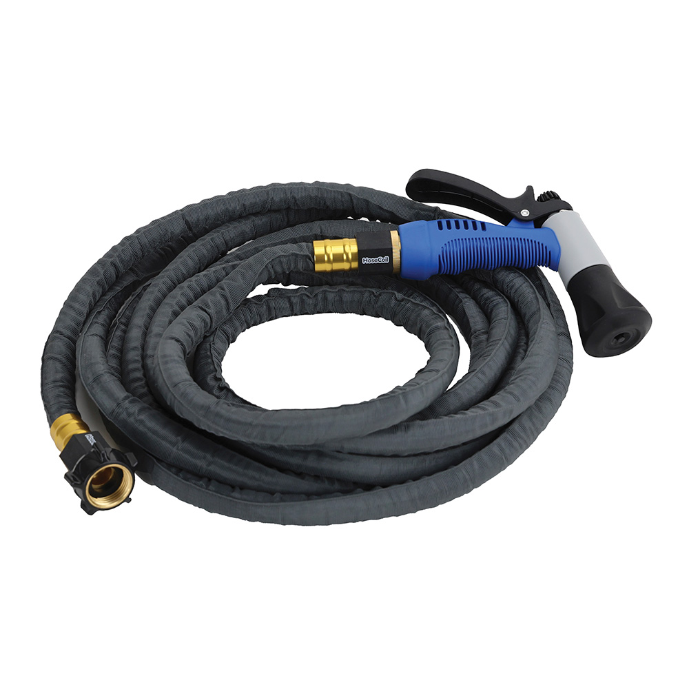 [SSP20K] HoseCoil 20' Stainless Steel PRO Hose Kit with Boat Bumper Plastic Body Nozzle