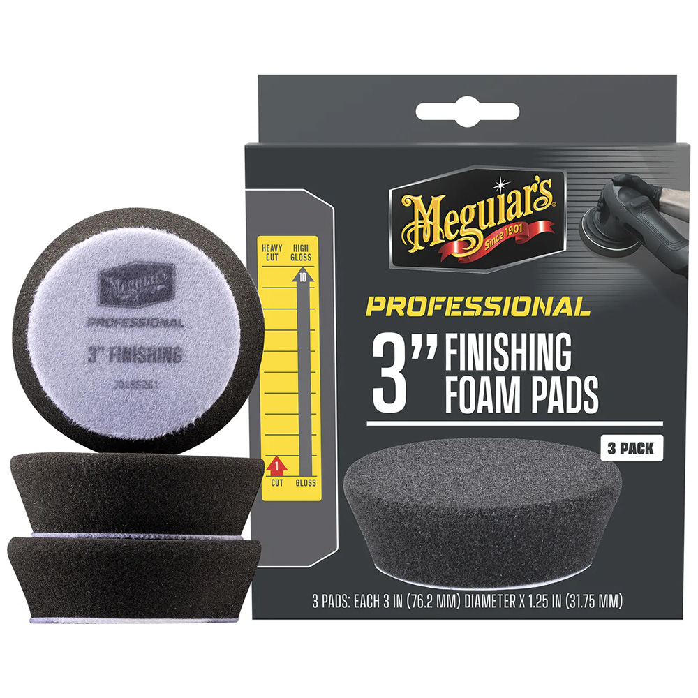 [M3FFP3] Meguiar's Professional 3" Finishing Foam Pads *3-Pack