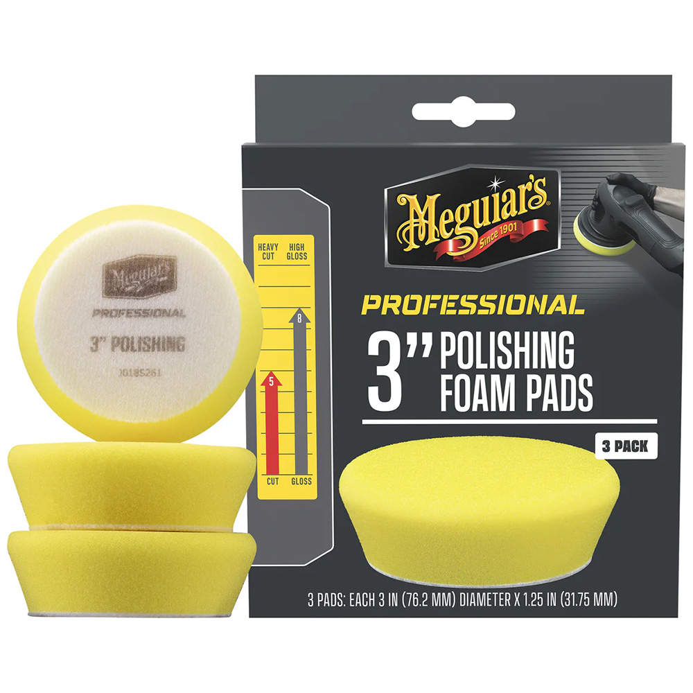 [M3PFP3] Meguiar's Professional 3" Polishing Foam Pads *3-Pack