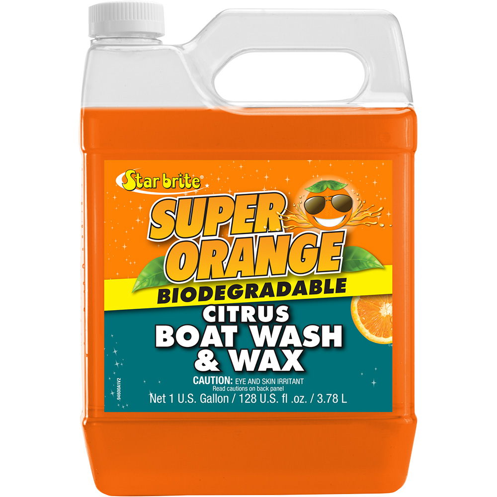 [94600] Star brite Super Orange Citrus Boat Wash & Wax - Fresh & Salt Water - 1 Gallon