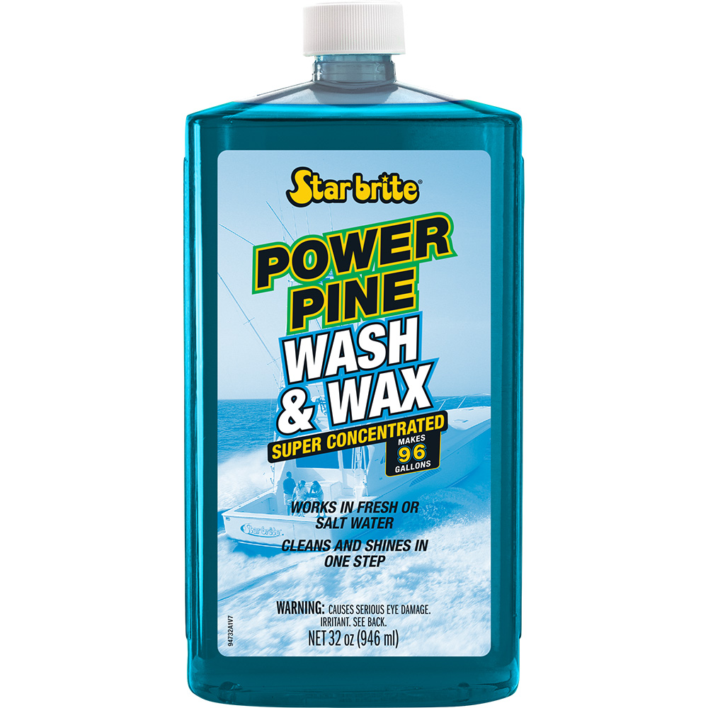 [94732] Star brite Power Pine Boat Wash & Wax - Concentrated Marine Grade Formula - 32 oz
