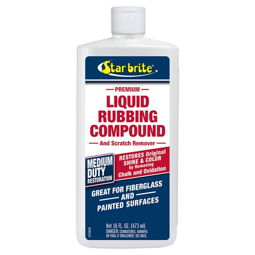 Star brite Liquid Rubbing Compound for Medium Oxidation - 16 oz