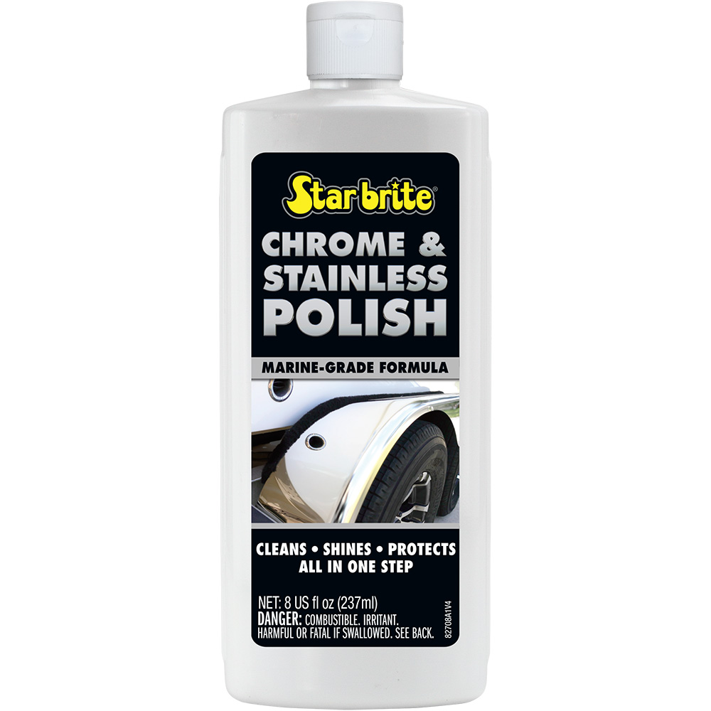 Star brite Chrome & Stainless Polish - Marine Grade Formula - 8 oz
