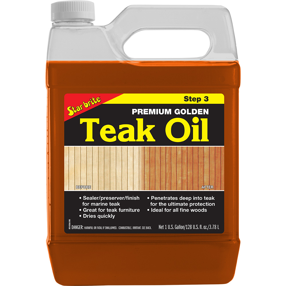 [85100] Star brite Premium Golden Teak Oil - 1 Gallon