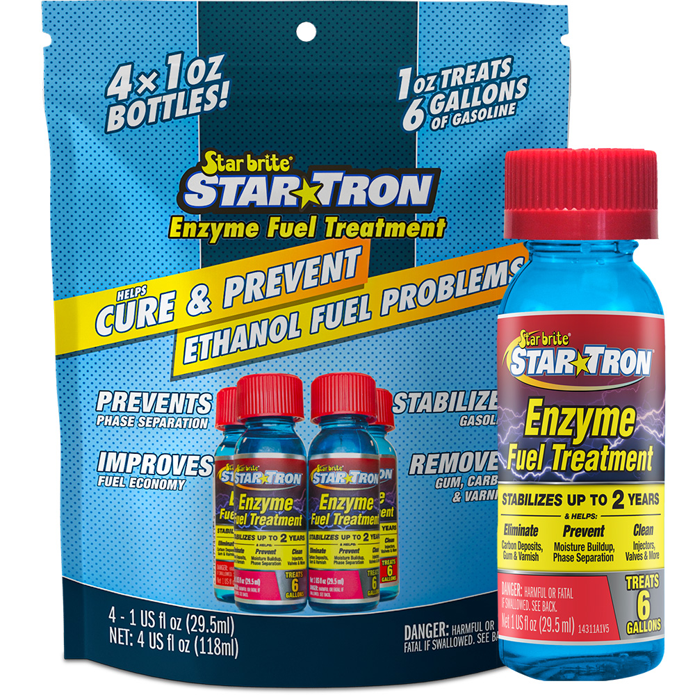 [14301-4] Star brite Star-Tron Enzyme Fuel Treatment - Classic Gas Formula - Contains (4) 1 oz Bottles