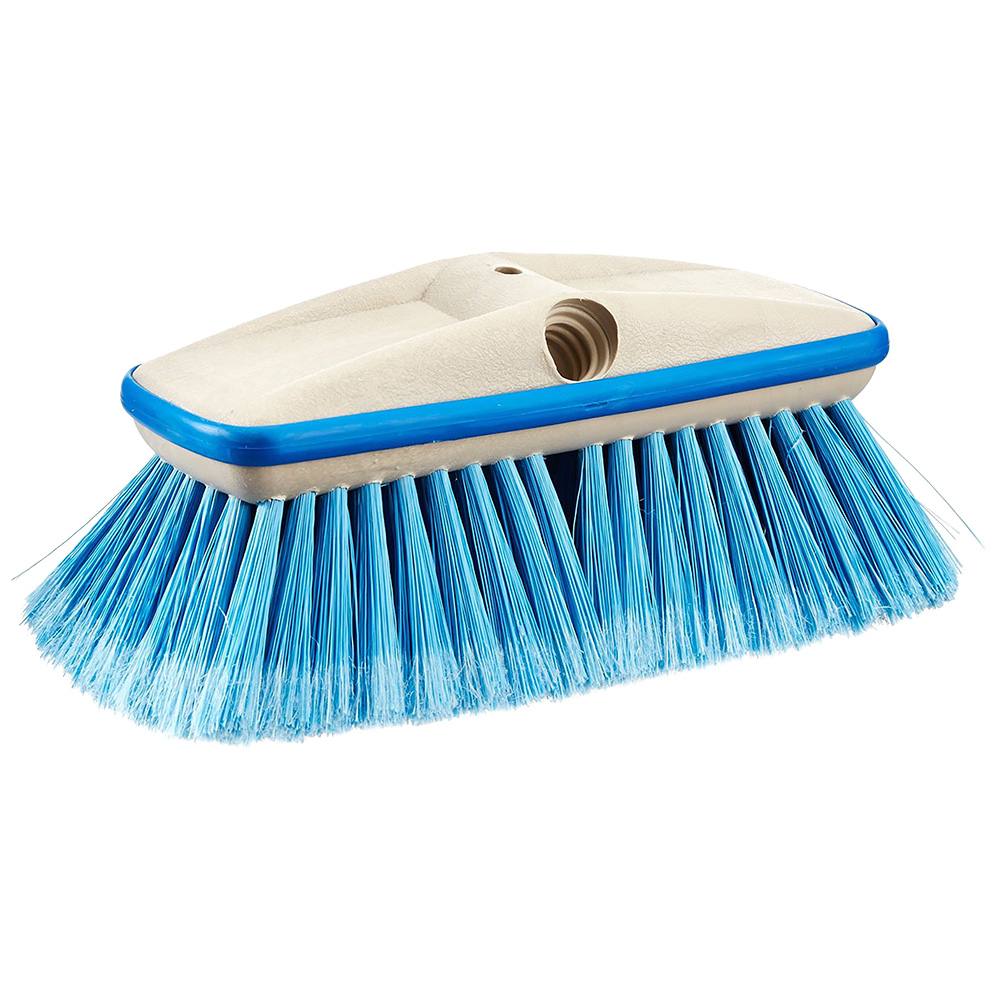 [40162] Star brite Deluxe Medium Blue Wash 8" Brush Head with Bumper - Dual Connections