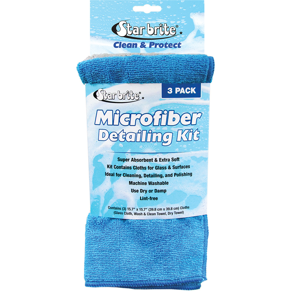 [40079] Star brite Microfiber Detailing Kit - Ultimate Cleaning Solution *3-Pack