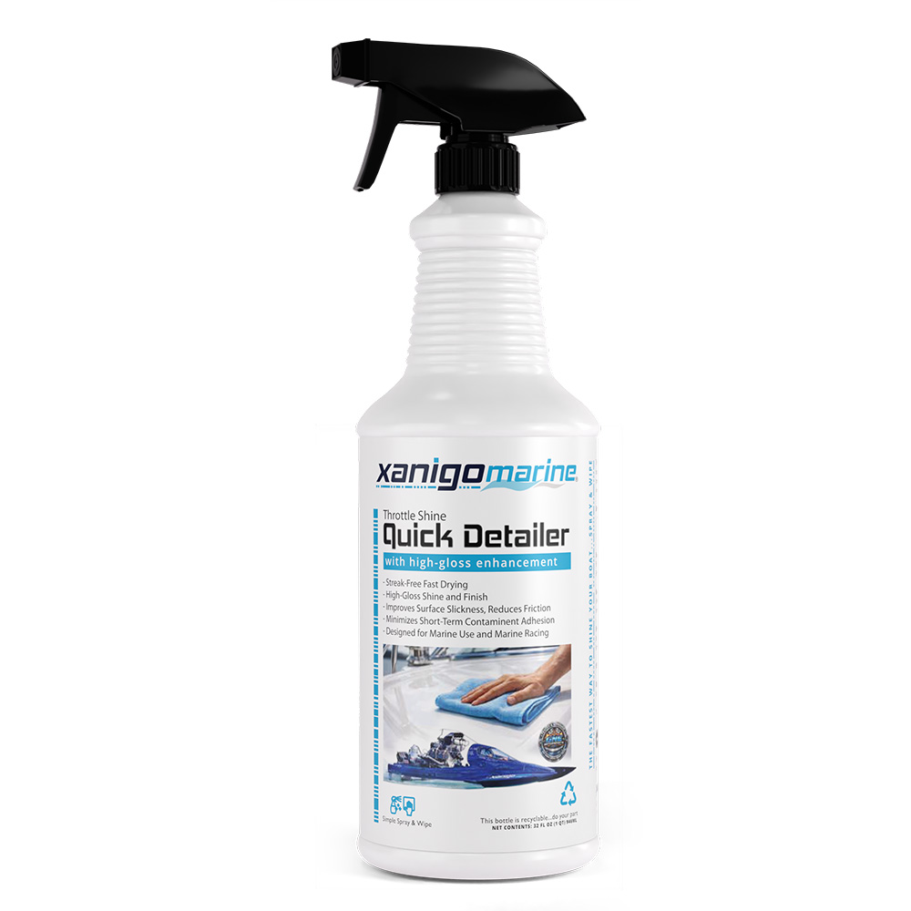 [XMQD32] Xanigo Marine Throttle Shine Marine Quick Detailer - 32oz