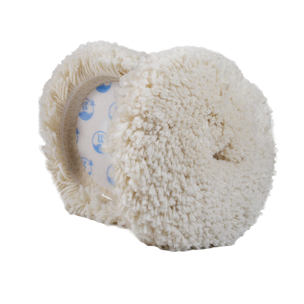 [ML-625A-LC] Lake Country Marine Wool Cutting Pad - White - 6.5" x 1.5"