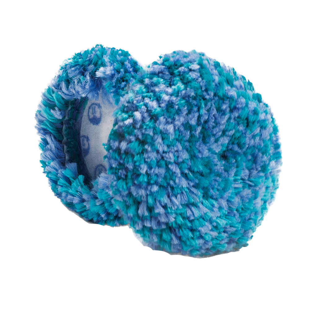 [ML-093C-LC] Lake Country Marine Blue/Teal Medium Cut Wool Pad - 3" x .75"