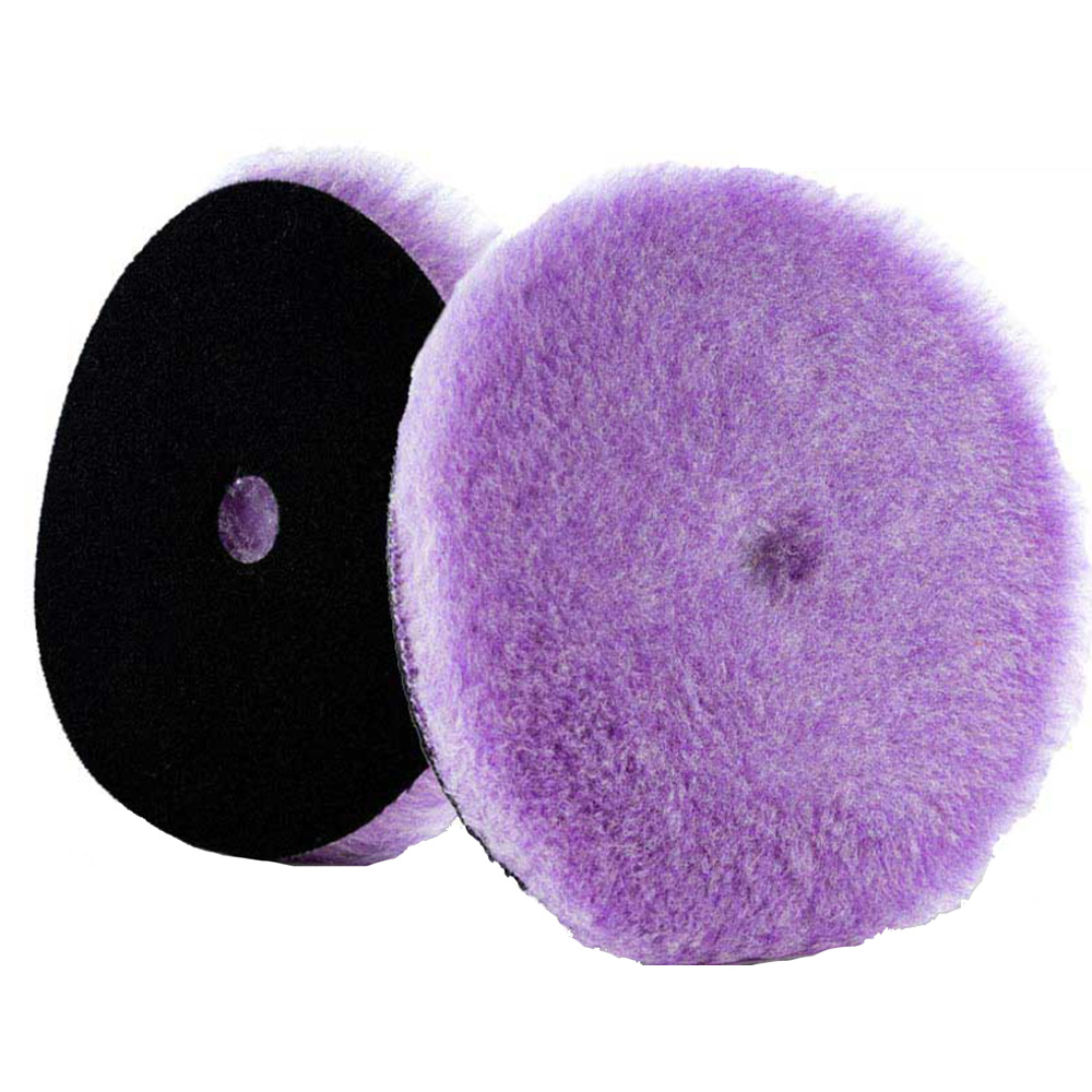 [58-3255-1-LC] Lake Country Purple Foamed Wool Buffing/Polishing Pad 5.5" x .75"