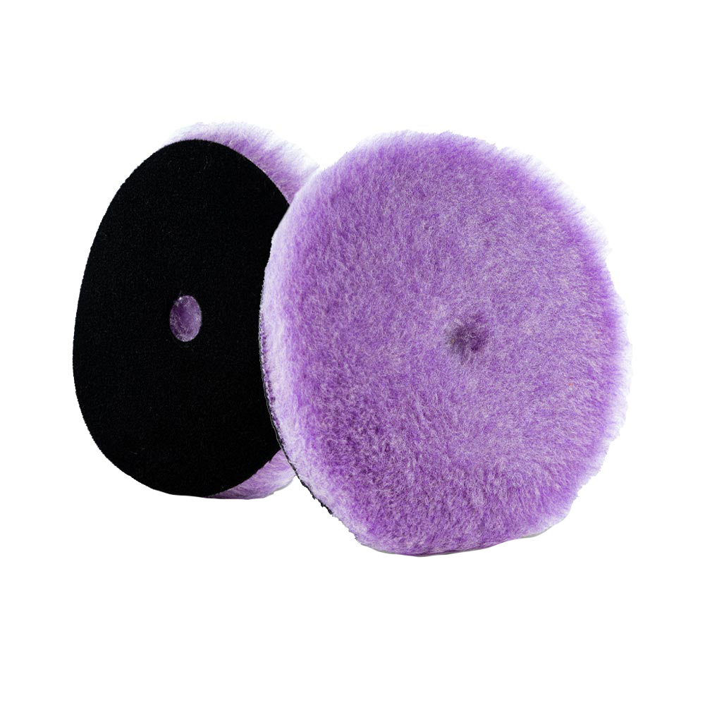 [58-3265-LC] Lake Country Purple Foamed Wool Buffing/Polishing Pad 6.5" x .75"