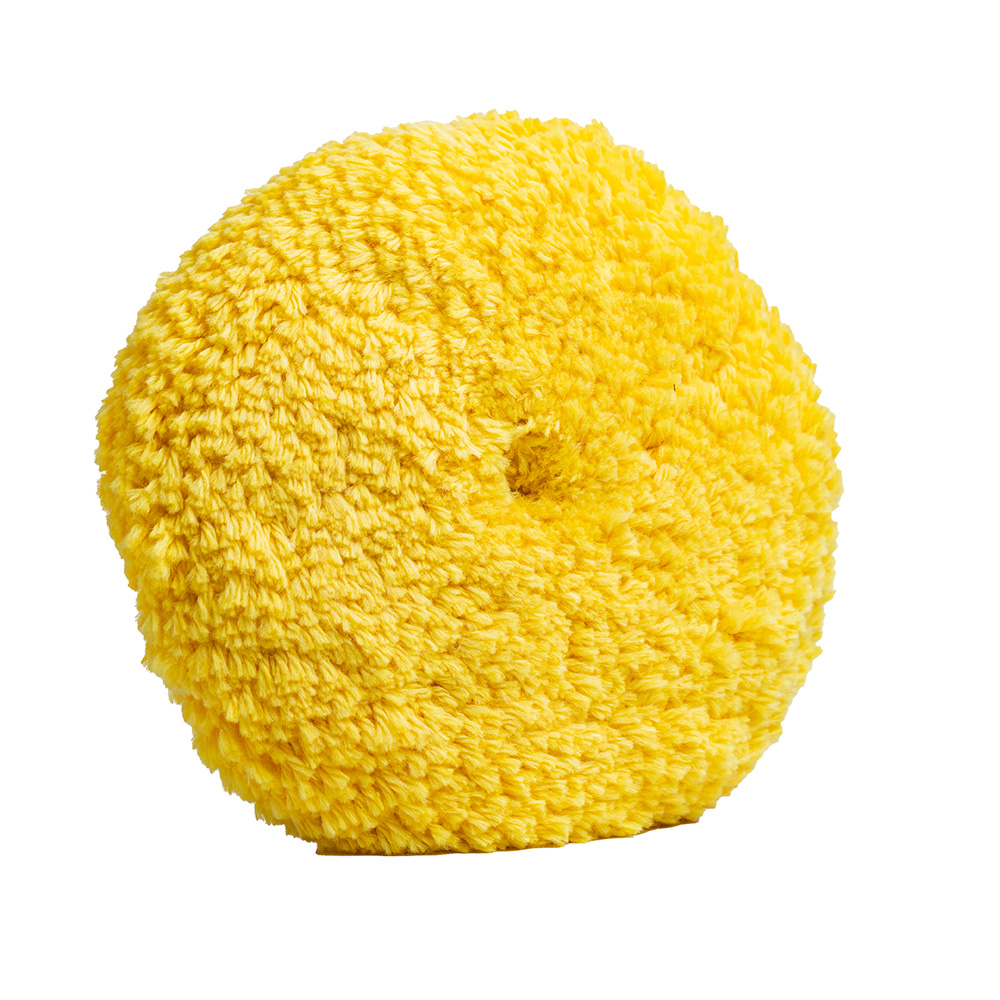 [35-555-QD-LC] Lake Country Yellow Twisted Acrylic & Wool Pad 8" x 1.5" Quick Disconnect