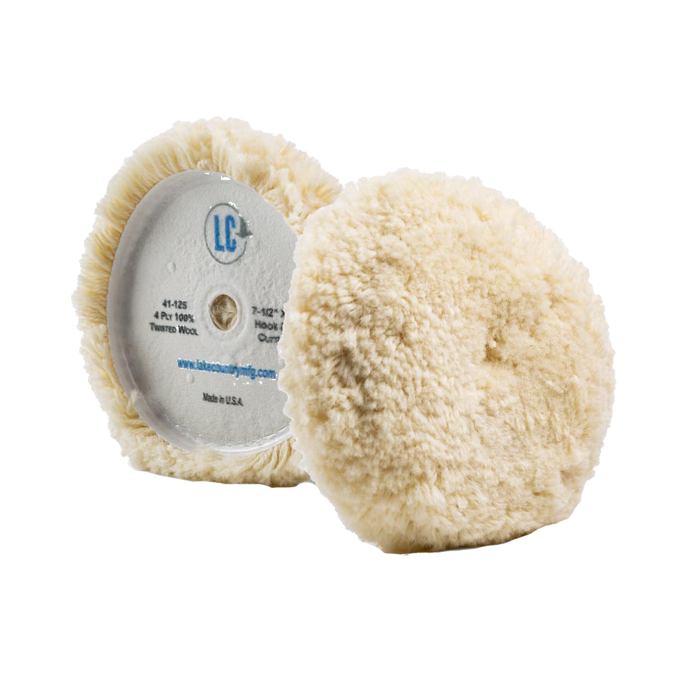 [41-125-LC] Lake Country Curved Edge 100% Unsteamed Twisted Wool Pag 7.5" x 1.5"