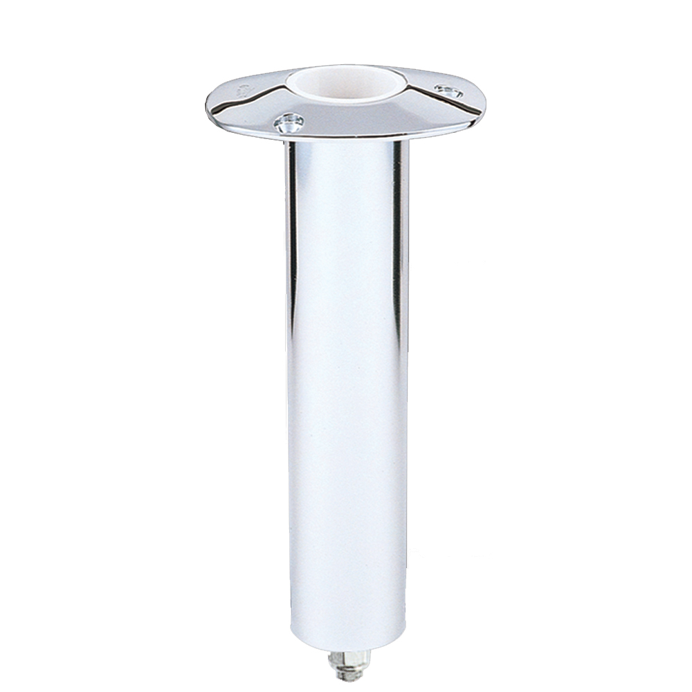 [RH5167V] Lee's 0° Stainless Steel Swivel Base Flush Mount Rod Holder - Medium - 2" OD X 6.5" Tube for Small Bent Butts