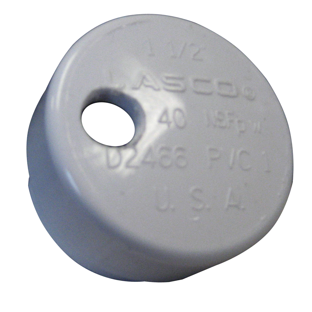 [RH5999-0003] Lee's PVC Drain Cap for Heavy Rod Holders 1/4" NPT