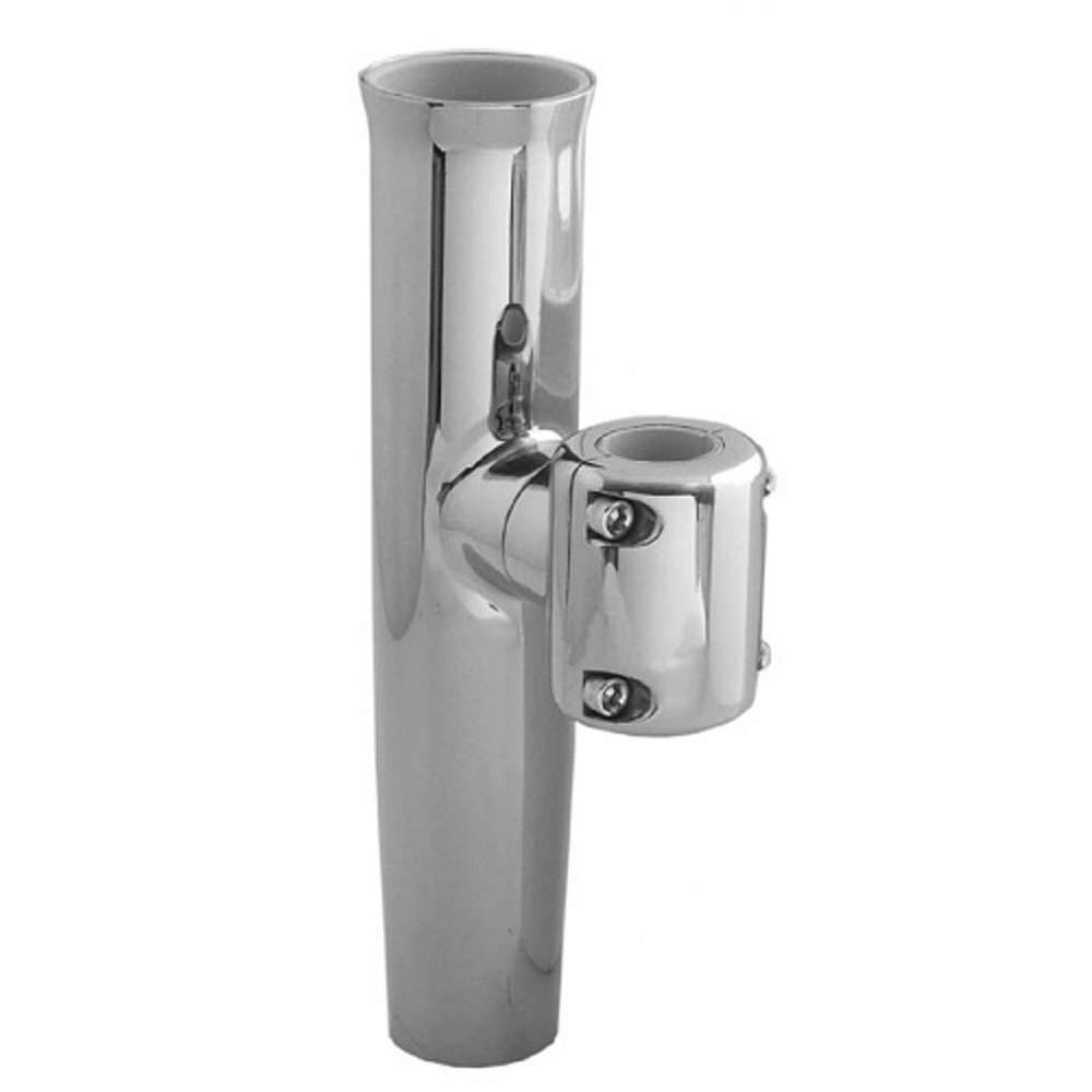[F16-2630POL-1] TACO Stainless Steel Clamp-On Adjustable Rod Holder - Fits 1-11/16" & 1-15/16" O.D. Pipe