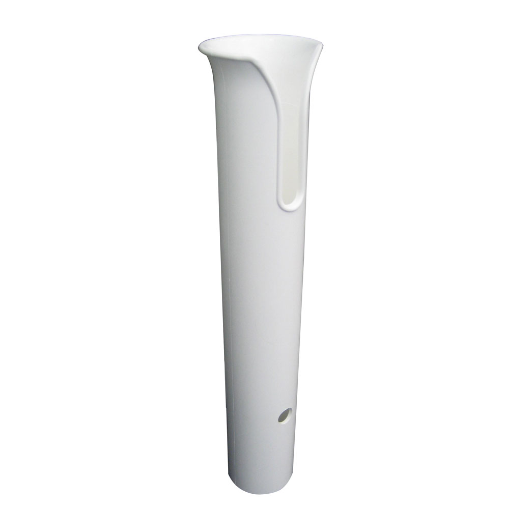[P04-011W] TACO Poly Thru-Bolt Rod Holder with Mounting Holes - No Hardware - White
