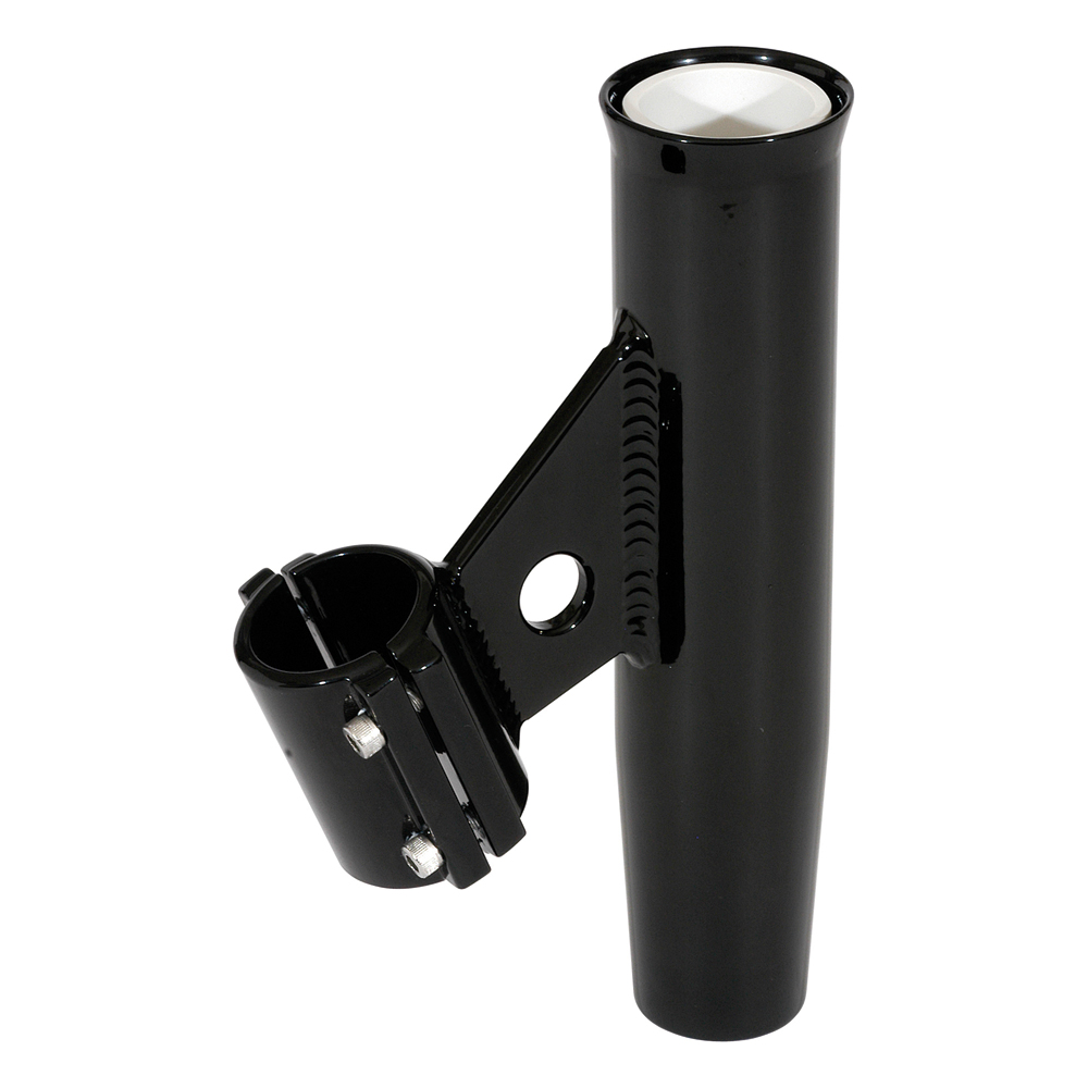 [RA5001BK] Lee's Clamp-On Rod Holder - Black Aluminum - Vertical Mount - Fits 1.050 O.D. Pipe