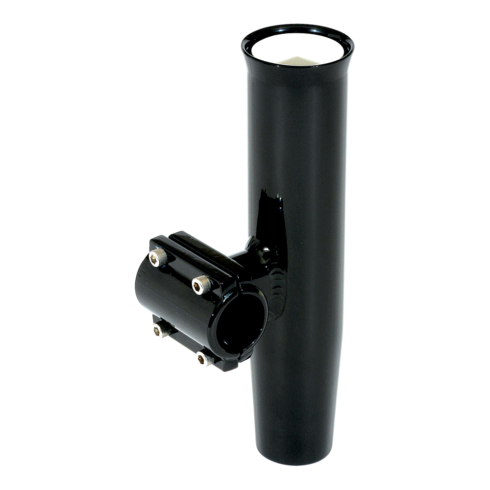 [RA5202BK] Lee's Clamp-On Rod Holder - Black Aluminum - Horizontal Mount - Fits 1.315" O.D. Pipe