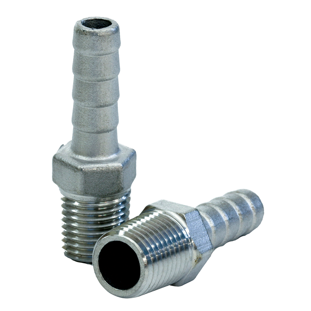 [77910] Tigress Stainless Steel Pipe to Hose Adapter - 1/4" IPS