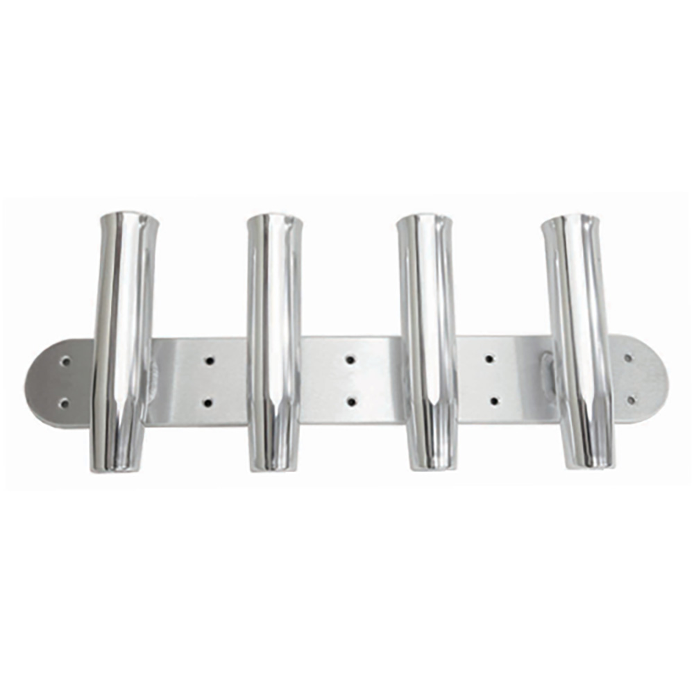 [88144-1] Tigress 4 Rod Aluminum Transom Mount Rod Holder - 28"