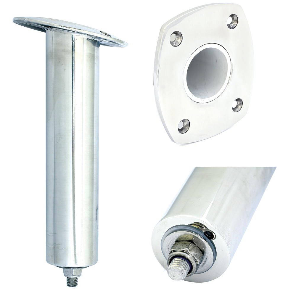 [88524XL] Tigress 4 Hole Extra Long Swivel Rectangular Head Rod Holder - 15° - 12-1/2"
