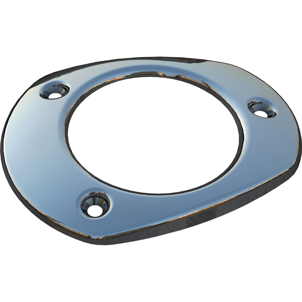 Mate Series Stainless Steel Cap for Oval Plastic Rod Holders
