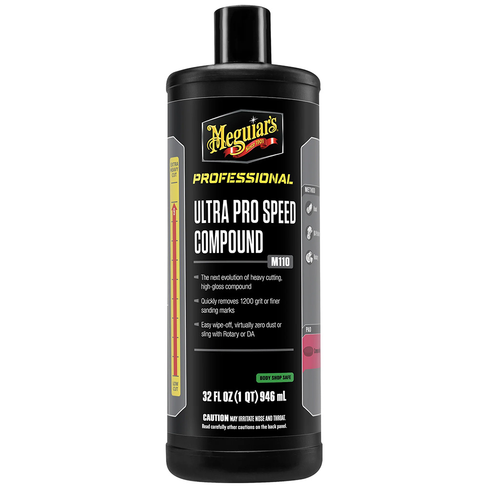 [M11032] Meguiar's Mirror Glaze Ultra Pro Speed Compound - Heavy Cut, High Gloss - 32oz