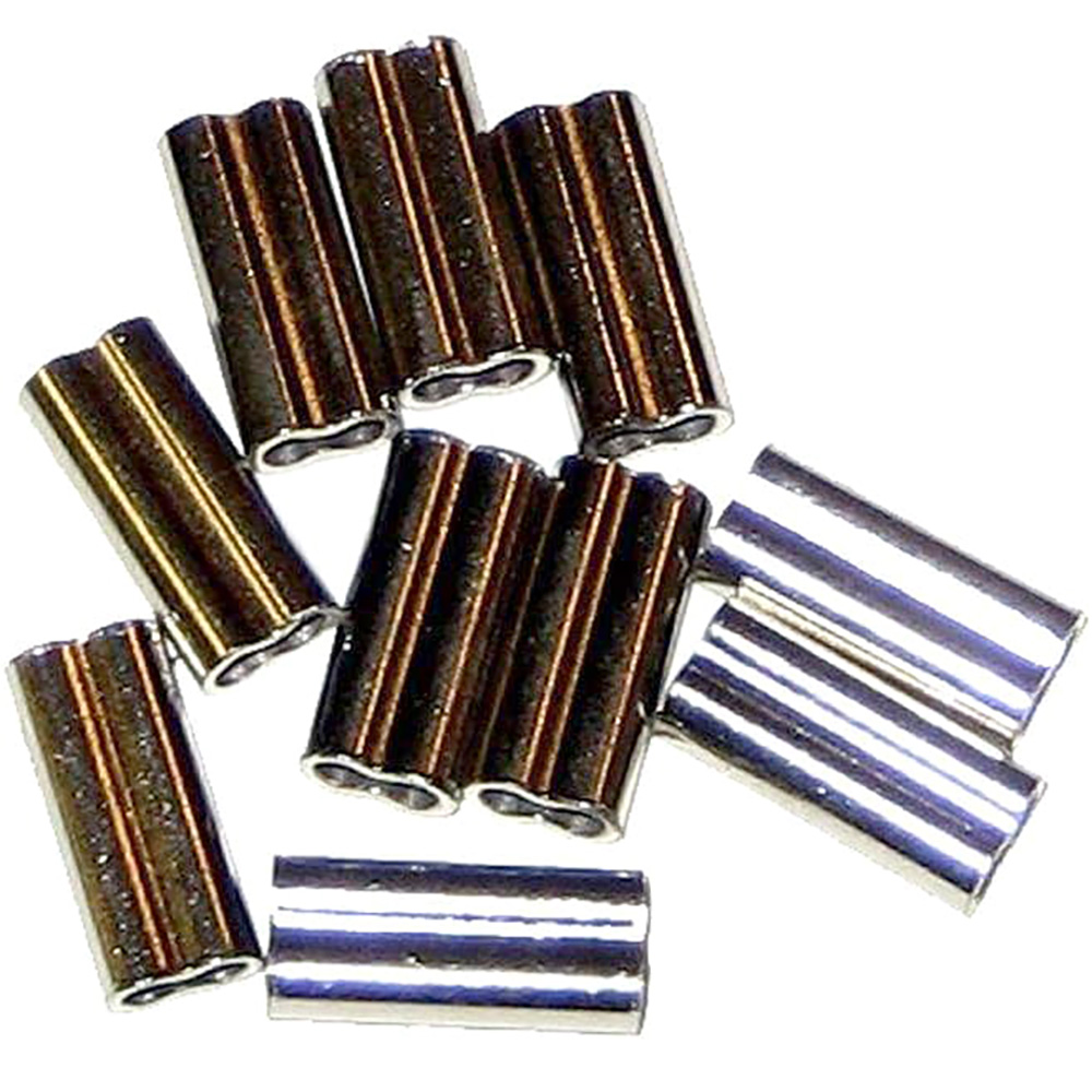 [03-1104-10PK] Rupp Nickel Crimp Sleeves - 10 Pack