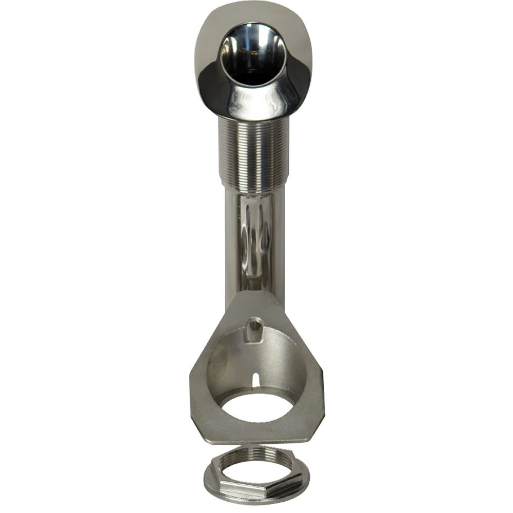 [53688C] C.E. Smith 80 Series Screwless Flush Mount Rod Holder - 30 Degree - Stainless Steel - Cast Bottom - Black Liner