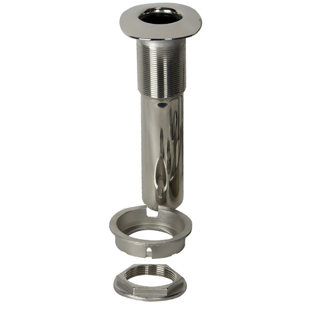 [53686S] C.E. Smith 80 Series Screwless Flush Mount Rod Holder - 0 Degree - Stainless Steel - Swivel Bottom - Black Liner