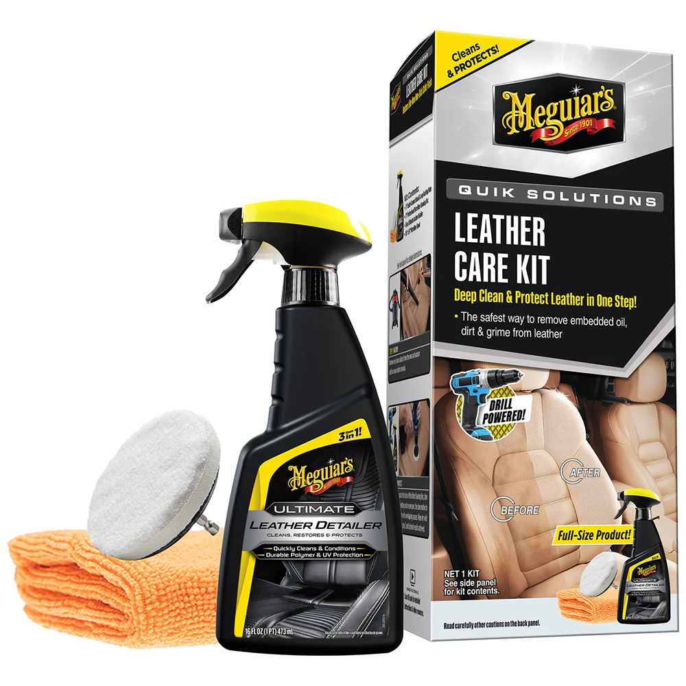 [G55266] Meguiar's Quik Solutions Leather Care Kit