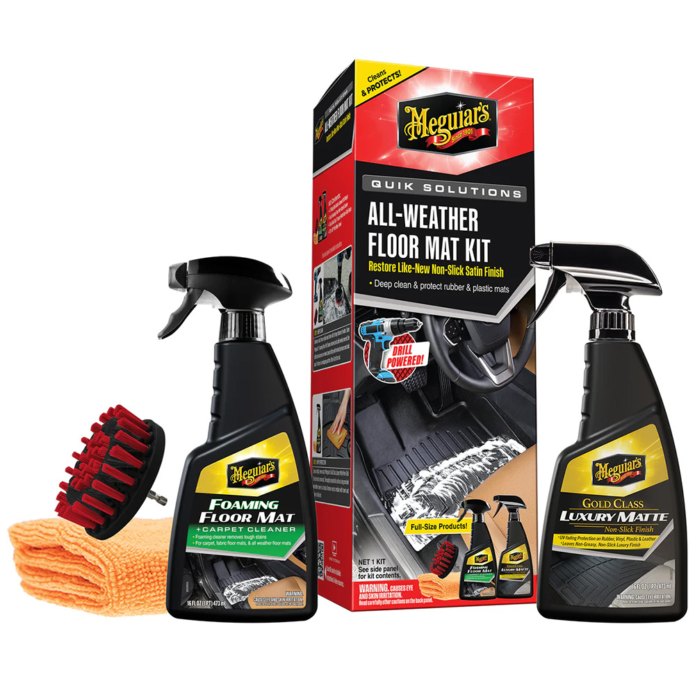 [G55267] Meguiar's Quik Solutions All-Weather Floor Mat Kit