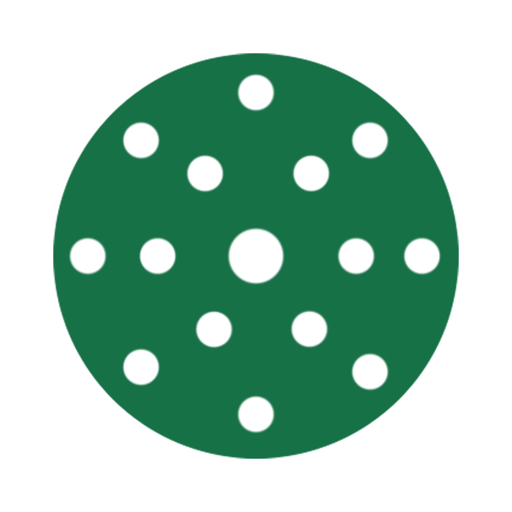 [9.45FD2000] RUPES PROCUT Film Abrasive Discs 150mm (6") - 15 Holes - P2000 Grit *Box of 50pcs
