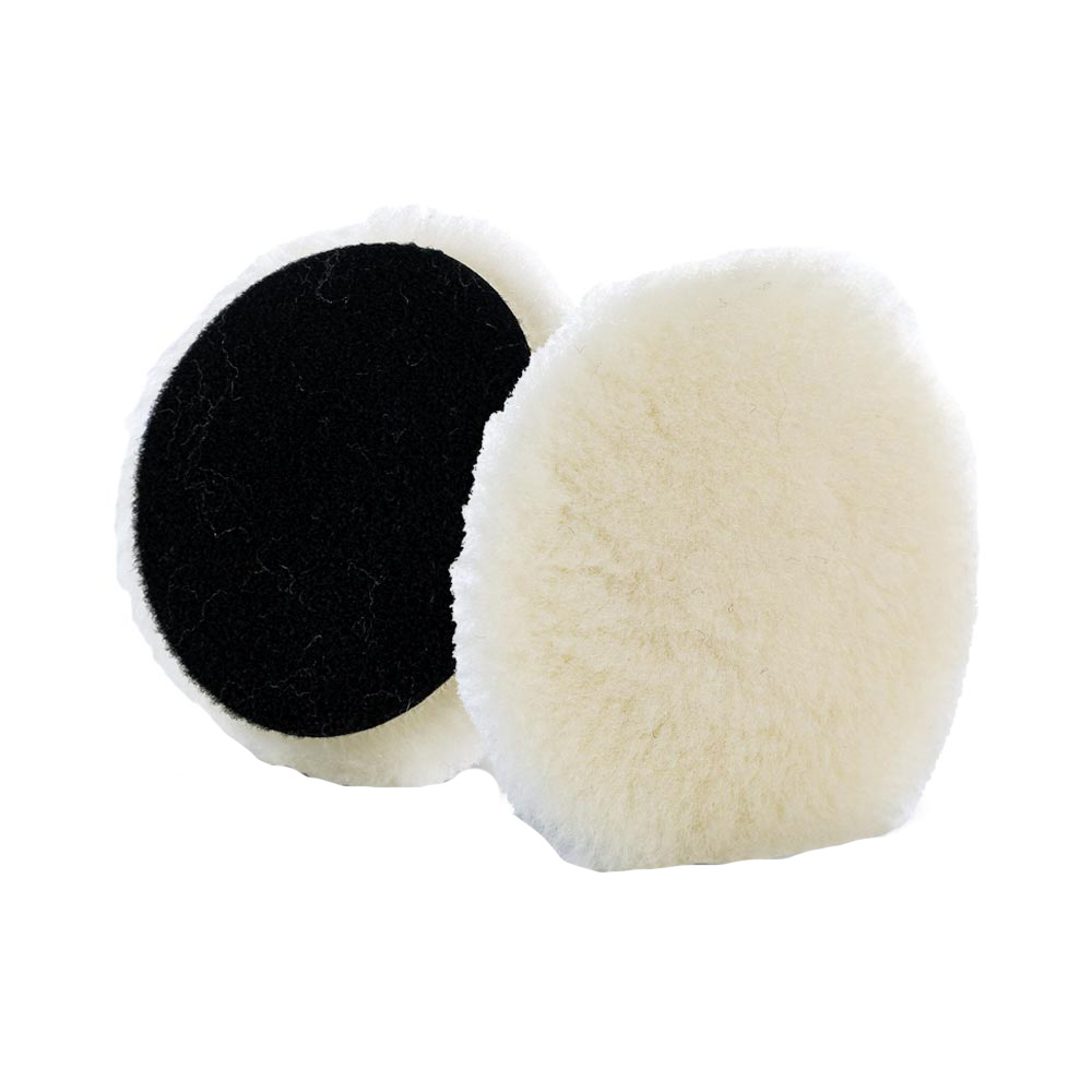 [LL-325-EC-2-LC] Lake Country Extra Cut Low Lint Prewashed Knitted Lambswool Pads 3-1/4" x 1/2" - No Interface