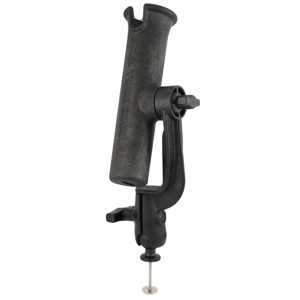 RAM Mount RAM-TUBE 2000 Holder with RAM-ROD Revolution Ratchet/Socket System & 5 Spot Mounting Base Adapter