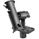 RAM Mount RAM Tube Jr. Rod Holder with Short 4" Length Post Spline & Flush Mounting Base