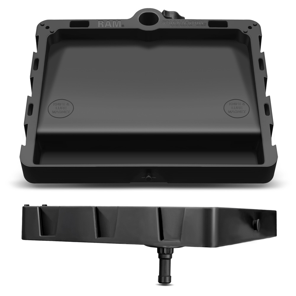 [RAP-395-PU] RAM Mount STACK-N-STOW Bait Board with 3" Post & Spline