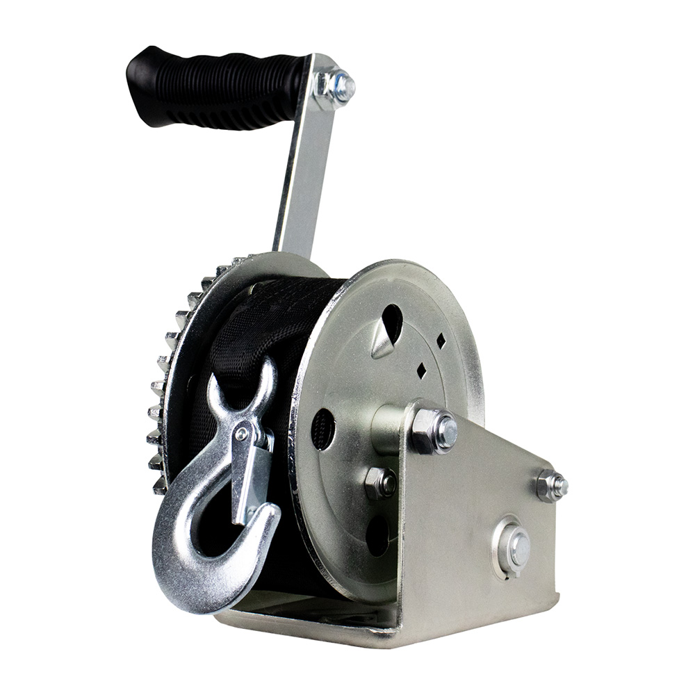 [21500-W-0800-6-Z-R] Powerwinch Utility Series Winch 800lb, 6" Crank Arm - Zinc