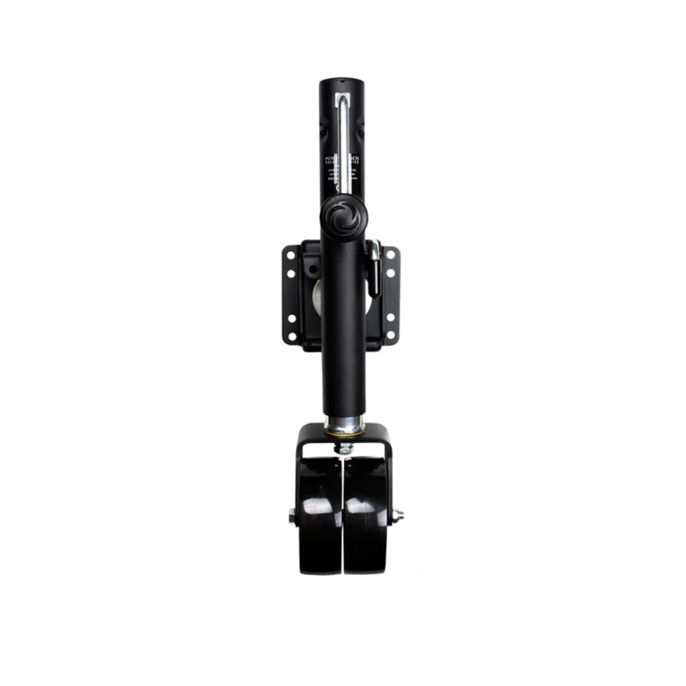 [21400-J-1500-B2-B-R] Powerwinch Select Series Jack - 1500lb, Bolt-On, Double Wheel, Carbon Black