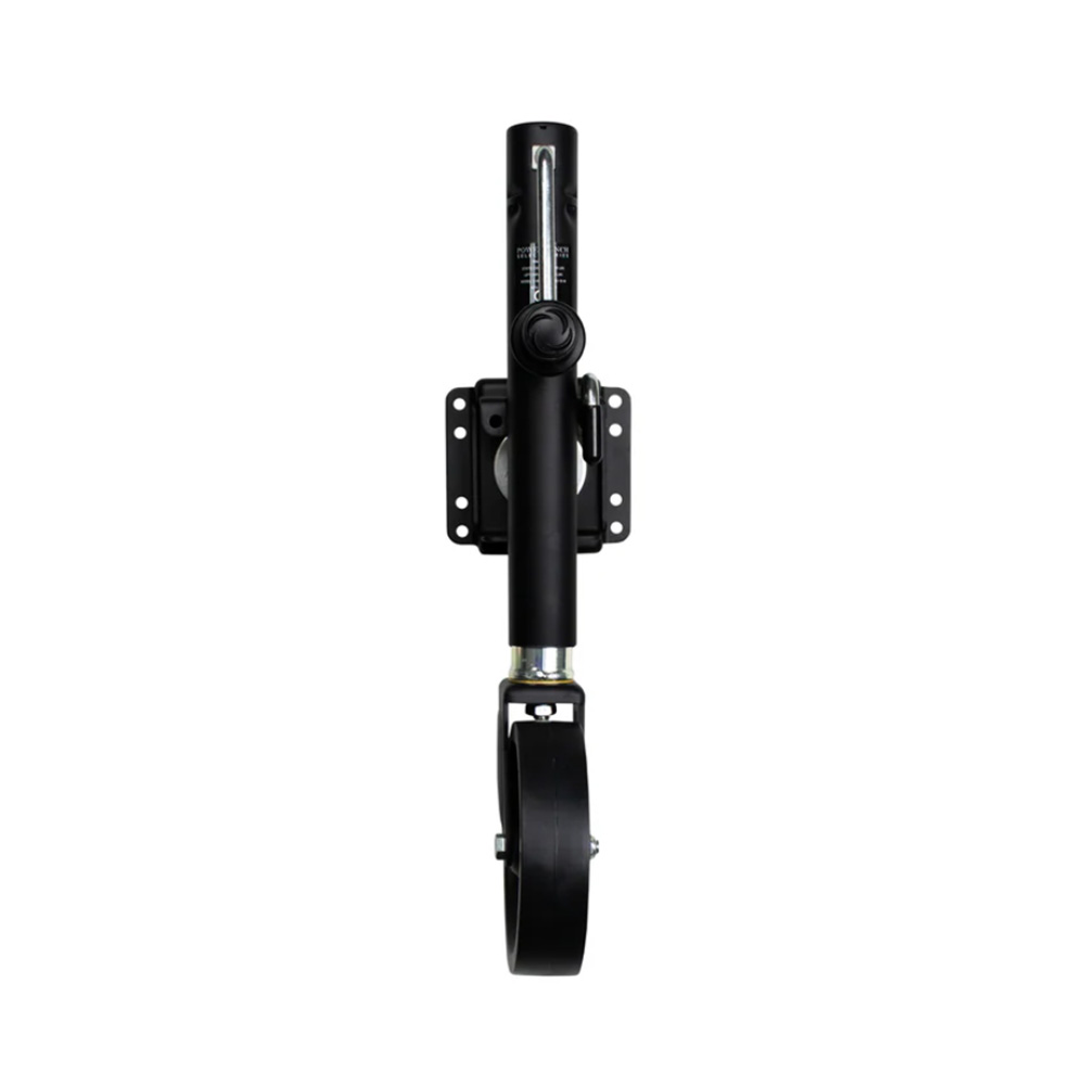 Powerwinch Select Series Jack - 1500lb, Weld-On, Single Wheel, Carbon Black
